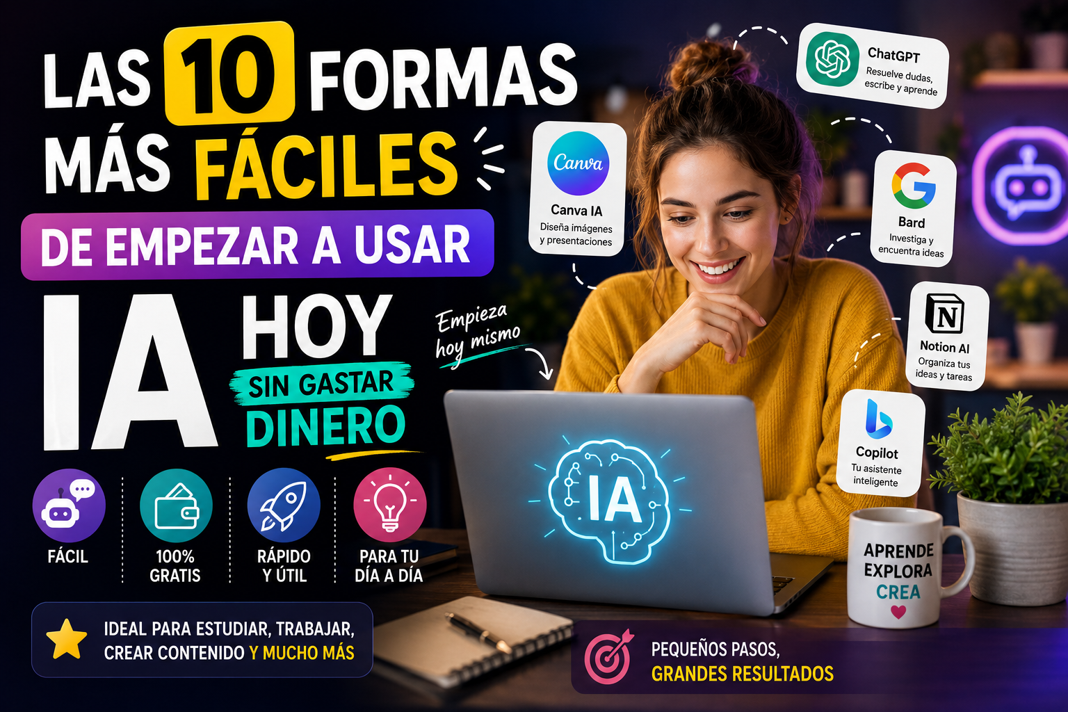 🚀 Las 10 formas más fáciles de empezar a usar IA hoy sin gastar dinero chatgpt image 12 may 2026, 11 39 44